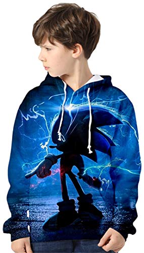 Silver Basic Jungen Kapuzenpullover Kind Outfits Comic Figuren Hoodie Pullover für Filmfans,431,160-3 von Silver Basic