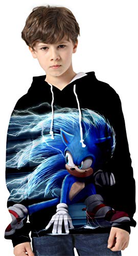 Silver Basic Jungen Kapuzenpullover Kind Outfits Comic Figuren Hoodie Pullover für Filmfans,752,120-3 von Silver Basic