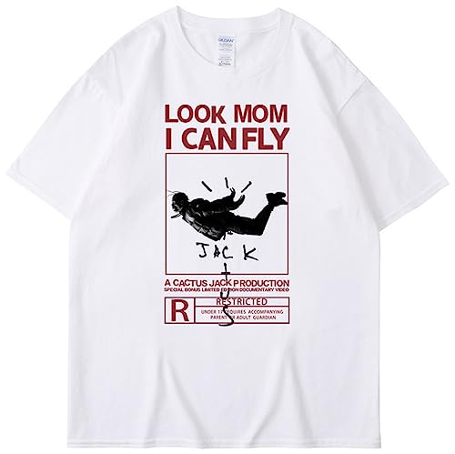 Silver Basic Look Mom I Can Fly Coton T-Shirts Weiche Lose Atmungsaktive Herren Damen Tops-BAIHEI-S1 Silver Basic Look Mom I Can Fly Coton T-Shirts Weiche Lose Atmungsaktive Herren Damen Tops-BAIHEI-S1 von Silver Basic