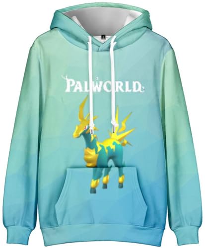 Silver Basic Pal-World Kinder Kapuze 3D gedruckt Plüsch Hoodie Sport Hoodie-StyleG-1301 von Silver Basic