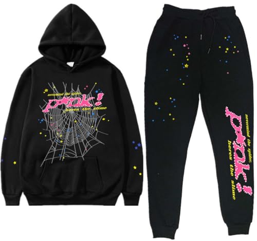 Silver Basic SP5 Damen Winter Plüsch Sportbekleidung Set Y2K Hip Hop Spider Kapuzenpullover+Sporthose-HSHWFP-L1 Silver Basic SP5 Damen Winter Plüsch Sportbekleidung Set Y2K Hip Hop Spider Kapuzenpullover+Sporthose-HSHWFP-L1 von Silver Basic