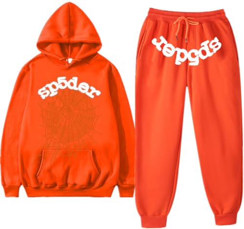 Silver Basic SP5 Damen Winter Plüsch Sportbekleidung Set Y2K Hip Hop Spider Kapuzenpullover+Sporthose-JSBSP-XL1 Silver Basic SP5 Damen Winter Plüsch Sportbekleidung Set Y2K Hip Hop Spider Kapuzenpullover+Sporthose-JSBSP-XL1 von Silver Basic