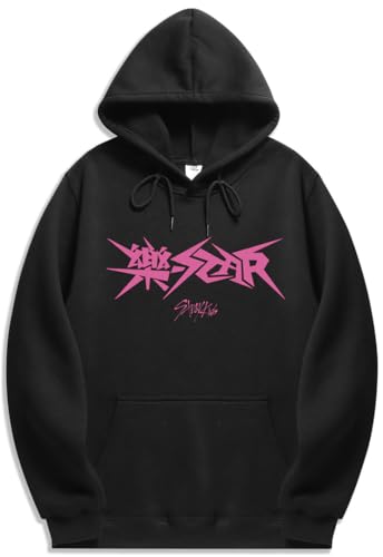 Silver Basic Stray Kids Kapuzenpullover für Erwachsene Y2K Damensportbekleidung-Black-2XL1 von Silver Basic