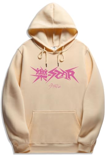 Silver Basic Stray Kids Kapuzenpullover für Erwachsene Y2K Damensportbekleidung-Khaki-S1 von Silver Basic