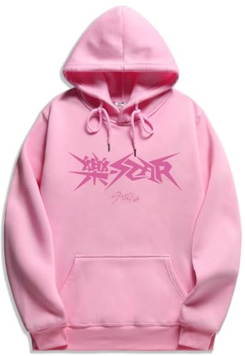 Silver Basic Stray Kids Kapuzenpullover für Erwachsene Y2K Damensportbekleidung-Pink-L1 von Silver Basic