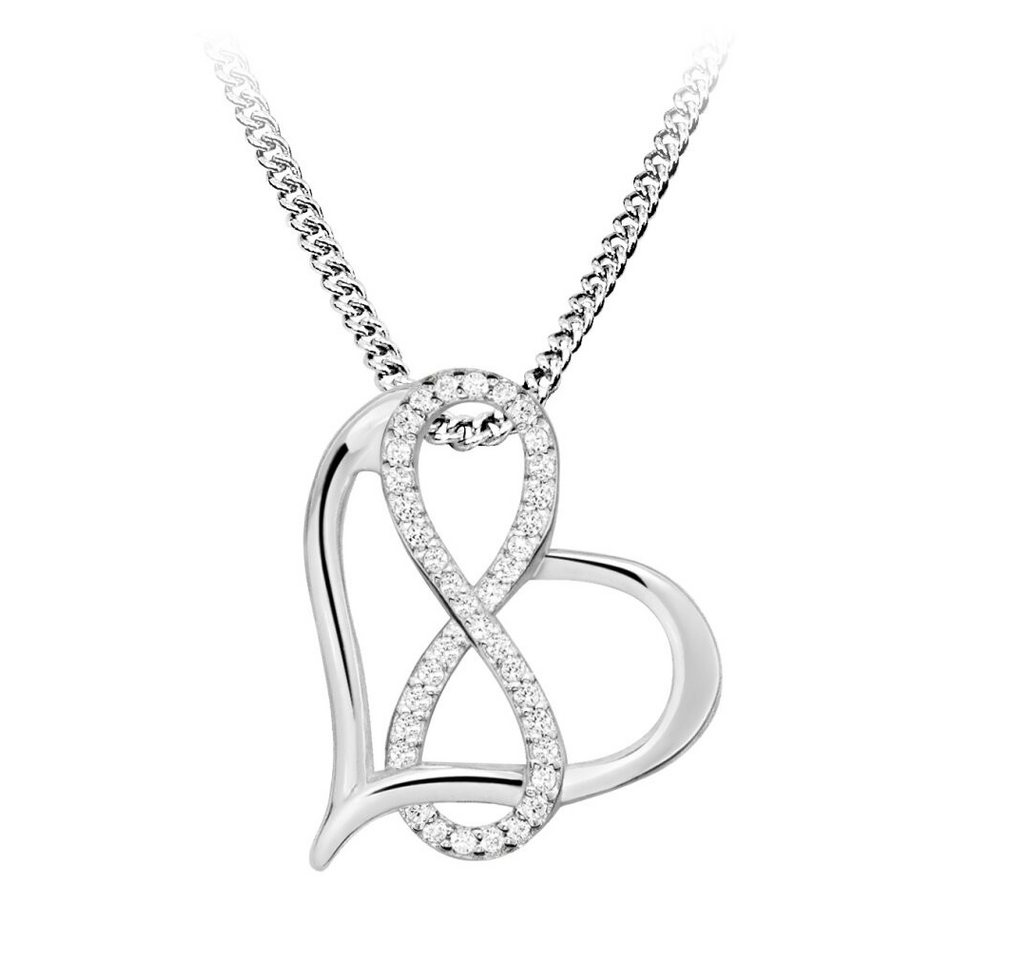 Silver Cat Kette mit Einhänger Delicate silver necklace with zircons SC488 (chain, pendant) von Silver Cat