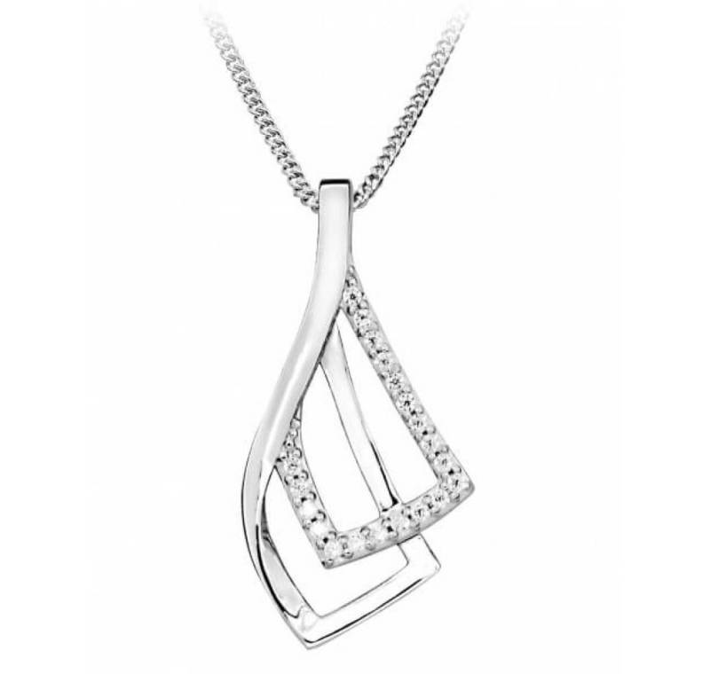 Silver Cat Kette mit Einhänger Elegante Halskette mit Zirkonen SC371 Silver Cat Kette mit Einhänger Elegante Halskette mit Zirkonen SC371 von Silver Cat