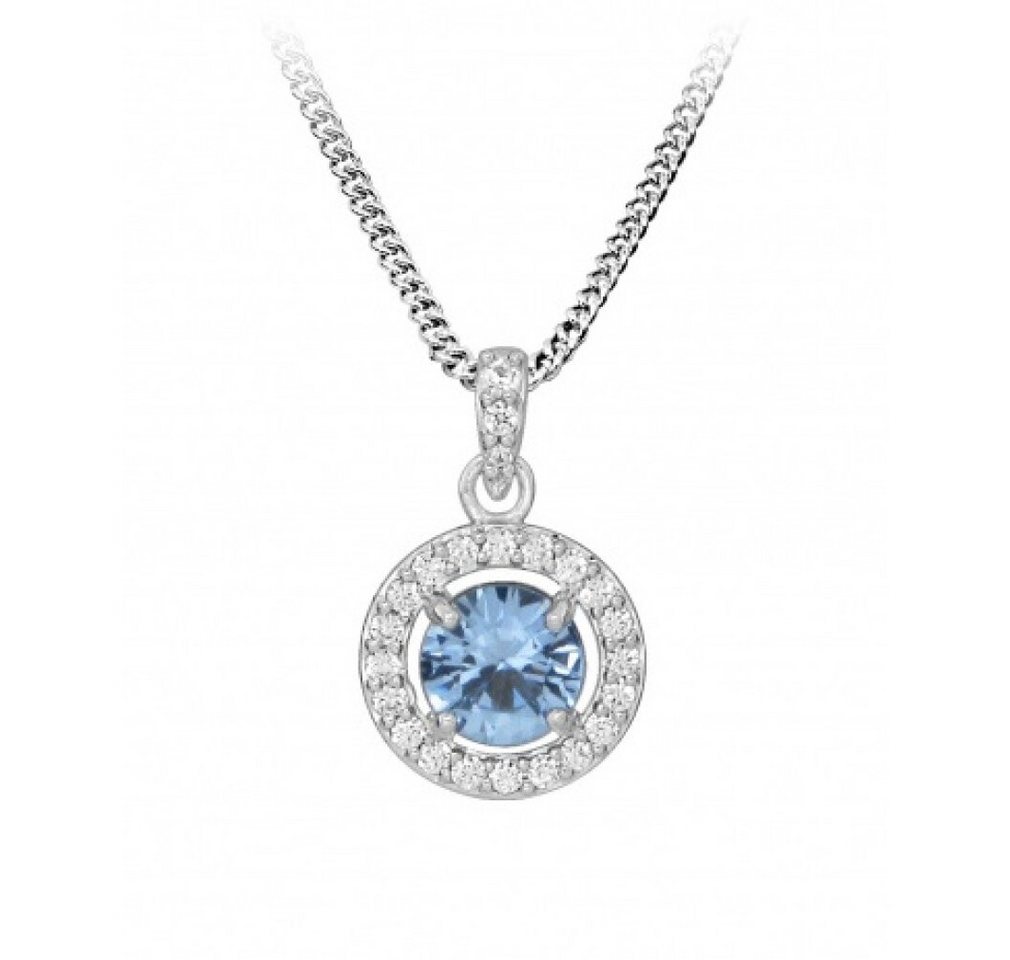 Silver Cat Kette mit Einhänger Elegante Silberhalskette mit Zirkonen SC489 (Kette, Anhänger) von Silver Cat