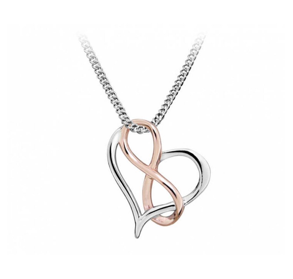 Silver Cat Kette mit Einhänger Romantic heart bicolor necklace with infinity symbol SC428 Silver Cat Kette mit Einhänger Romantic heart bicolor necklace with infinity symbol SC428 von Silver Cat