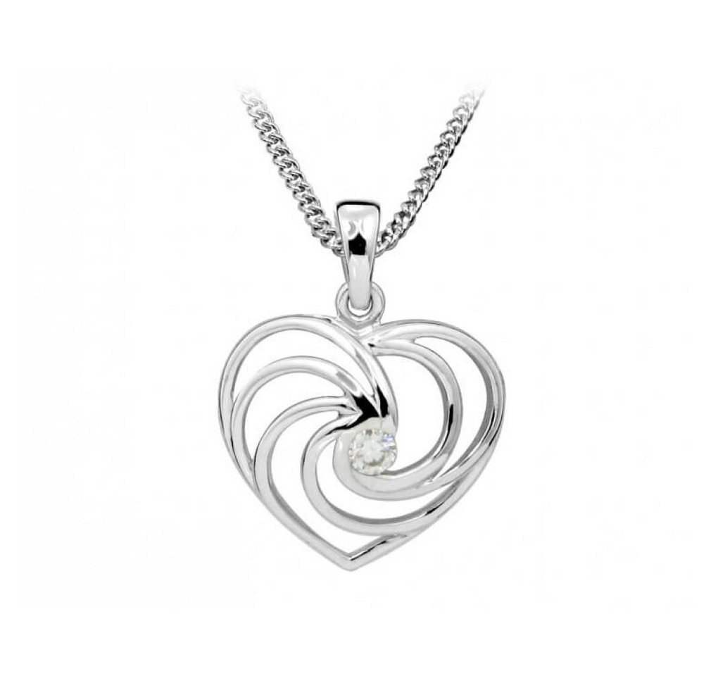 Silver Cat Kette mit Einhänger Romantische Herz-Halskette mit Zirkon SC408 Silver Cat Kette mit Einhänger Romantische Herz-Halskette mit Zirkon SC408 von Silver Cat