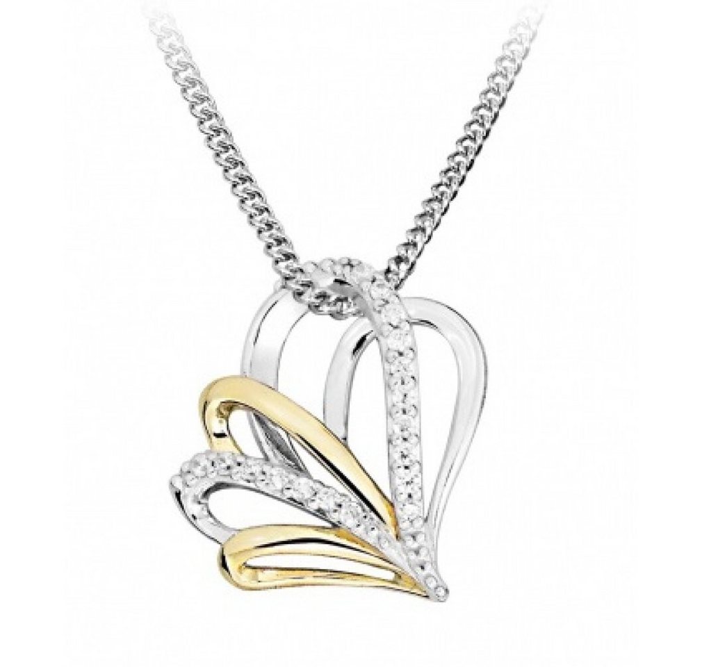 Silver Cat Kette mit Einhänger SC515 Cubic Zirconia Silber Halskette (Kette, Anhänger) von Silver Cat