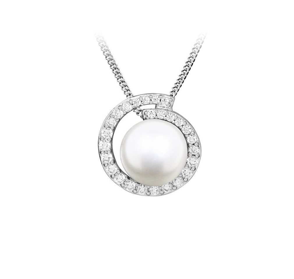 Silver Cat Kette mit Einhänger Unique Silver Real Pearl Necklace SC483 (Chain, Pendant) von Silver Cat
