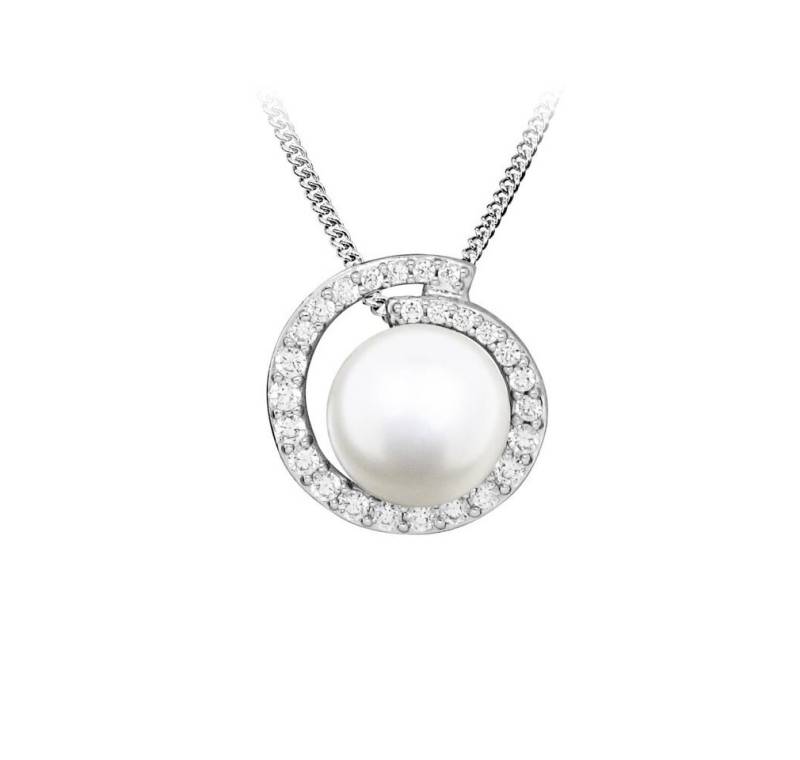 Silver Cat Kette mit Einhänger Unique Silver Real Pearl Necklace SC483 (Chain, Pendant) von Silver Cat