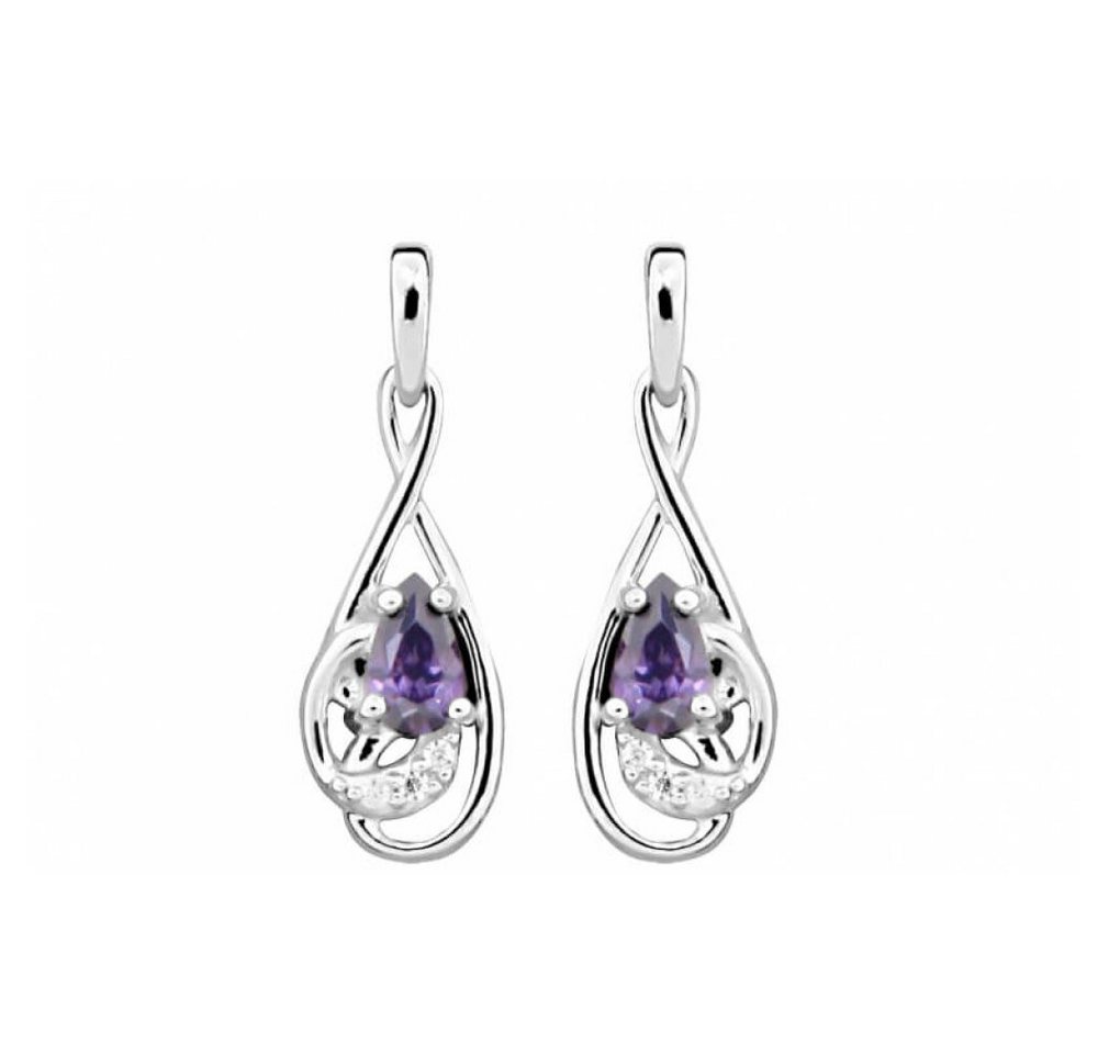 Silver Cat Ohrring-Set Fashion earrings with amethyst zircon SC403 Silver Cat Ohrring-Set Fashion earrings with amethyst zircon SC403 von Silver Cat