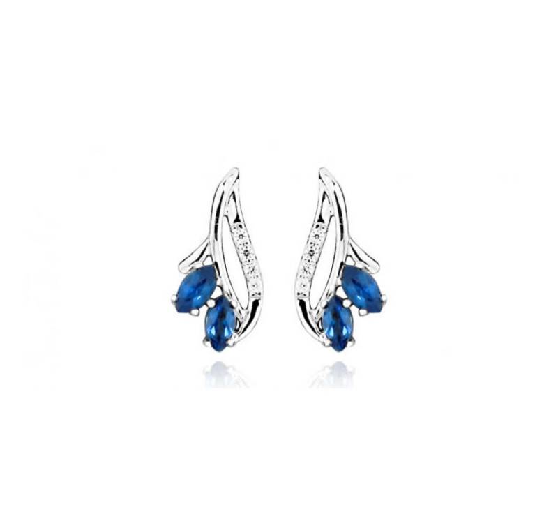 Silver Cat Ohrring-Set Fashion earrings with zircons and sapphire crystal SC386 Silver Cat Ohrring-Set Fashion earrings with zircons and sapphire crystal SC386 von Silver Cat