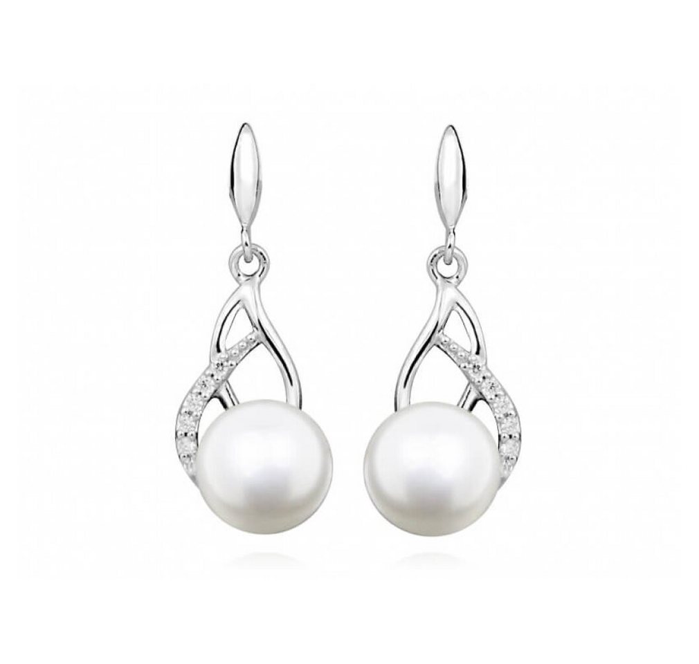 Silver Cat Ohrring-Set Gentle earrings with pearl and zircons SC405 Silver Cat Ohrring-Set Gentle earrings with pearl and zircons SC405 von Silver Cat