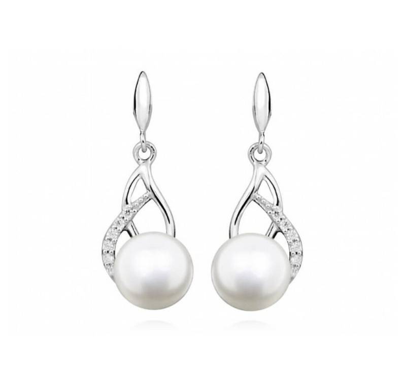 Silver Cat Ohrring-Set Gentle earrings with pearl and zircons SC405 Silver Cat Ohrring-Set Gentle earrings with pearl and zircons SC405 von Silver Cat