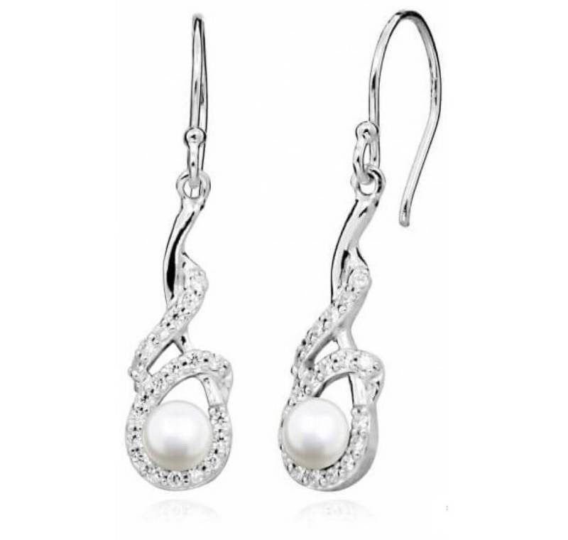 Silver Cat Ohrring-Set Gentle earrings with pearl and zircons SC414 Silver Cat Ohrring-Set Gentle earrings with pearl and zircons SC414 von Silver Cat