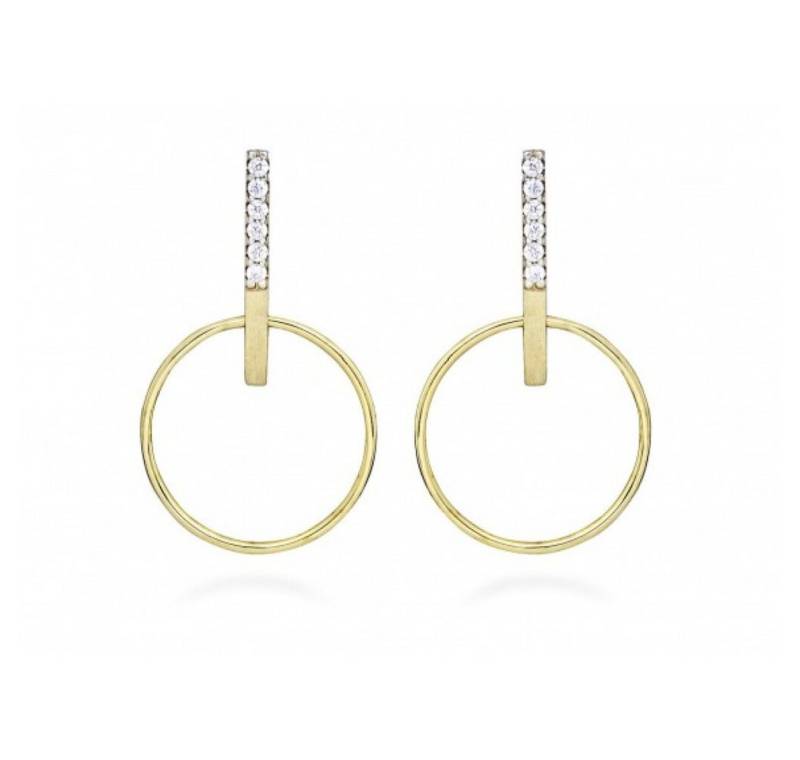 Silver Cat Ohrring-Set Minimalistische Ohrringe mit kubischem Zirkon SC524 von Silver Cat
