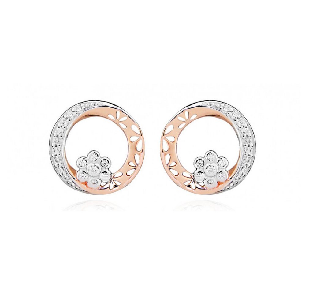 Silver Cat Ohrring-Set Romantic bicolor earrings with zircons SC432 Silver Cat Ohrring-Set Romantic bicolor earrings with zircons SC432 von Silver Cat
