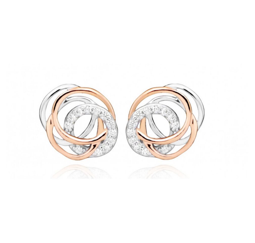 Silver Cat Ohrring-Set Stylish bicolor earrings with zircons SC407 Silver Cat Ohrring-Set Stylish bicolor earrings with zircons SC407 von Silver Cat