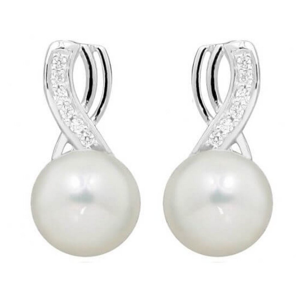 Silver Cat Ohrring-Set Zarte Ohrringe mit Perle und Zirkonen SC398 Silver Cat Ohrring-Set Zarte Ohrringe mit Perle und Zirkonen SC398 von Silver Cat