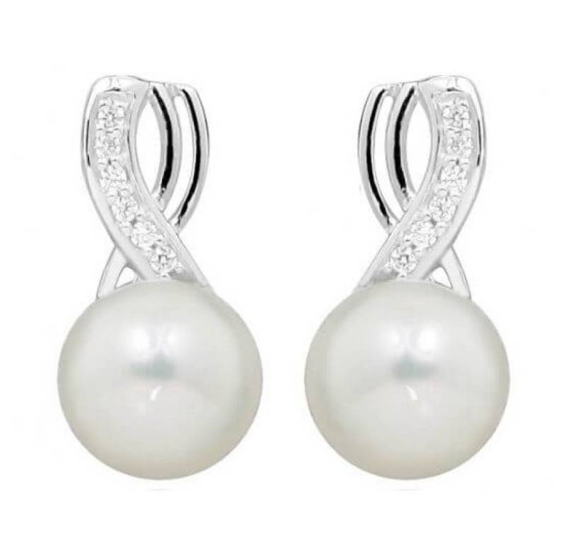 Silver Cat Ohrring-Set Zarte Ohrringe mit Perle und Zirkonen SC398 Silver Cat Ohrring-Set Zarte Ohrringe mit Perle und Zirkonen SC398 von Silver Cat