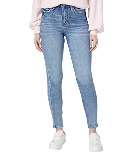 Silver Jeans Co. Damen Infinite Fit High Rise Skinny Leg Jeans, Med Wash Inf292, L x 27L von Silver Jeans Co.