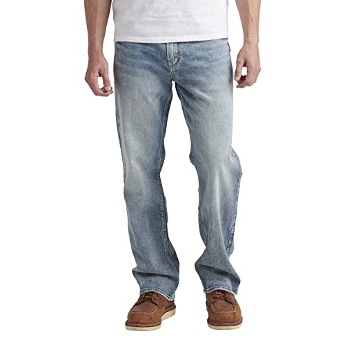 Silver Jeans Co. Herren Gordie Relaxed Fit Straight Leg Jeans, Med Wash Sjl285, 38W / 30L Silver Jeans Co. Herren Gordie Relaxed Fit Straight Leg Jeans, Med Wash Sjl285, 38W / 30L von Silver Jeans Co.