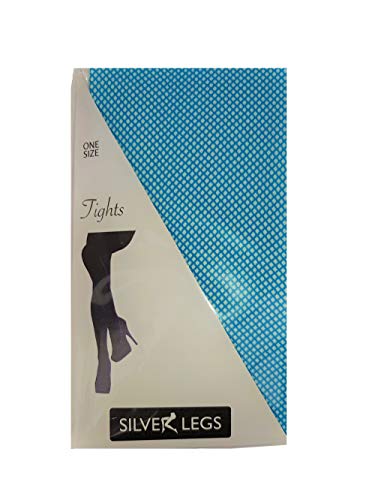 Silver Legs Netzstrumpfhose Einheitsgröße (36-40), Türkis von Silver Legs