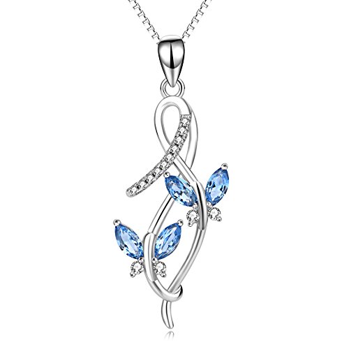 Schmetterling Kette Damen Halskette Schmuck 925 Sterling Silber Unendlichkeits Anhänger Schmetterling Kette Damen Halskette Schmuck 925 Sterling Silber Unendlichkeits Anhänger von Silver Mountain