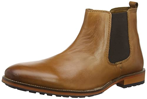 Silver Street London Herren Argyll Chelsea-Stiefel, hautfarben, 44.5 EU von Silver Street London