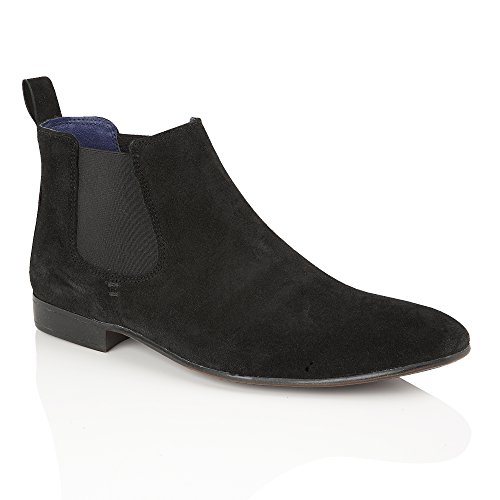 Silver Street London Herren-Chelsea-Stiefel Carnaby aus Wildleder, Schwarz, 43 EU/9 UK von Silver Street London