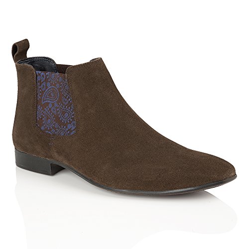 Silver Street London Herren-Chelsea-Stiefel Carnaby aus Wildleder, Braun, 42 EU/8 UK von Silver Street London