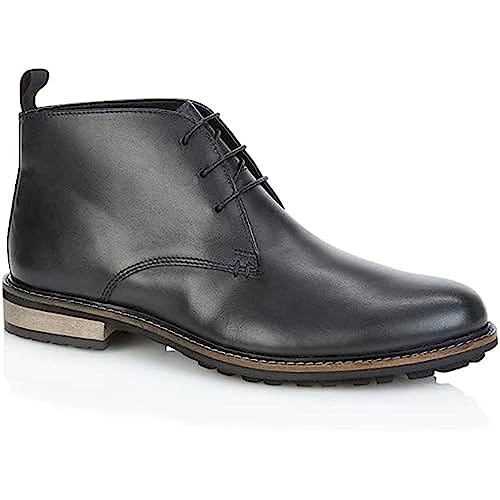 Silver Street London Herren Ludgate Chukka-Stiefel, Schwarz, 42 EU von Silver Street London