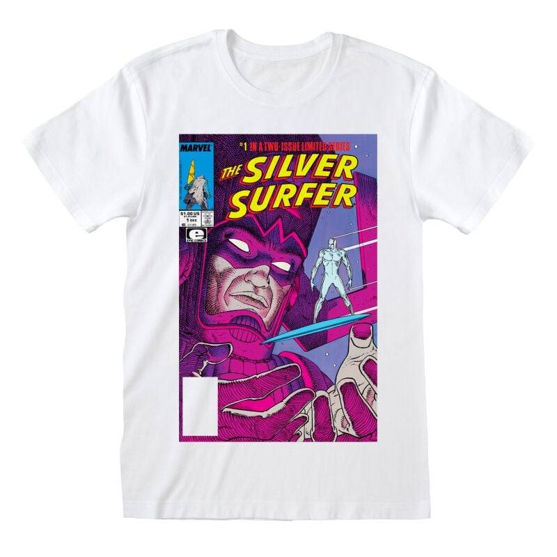 Silver Surfer Silver Surfer Comic T-Shirt weiß in XL von Silver Surfer