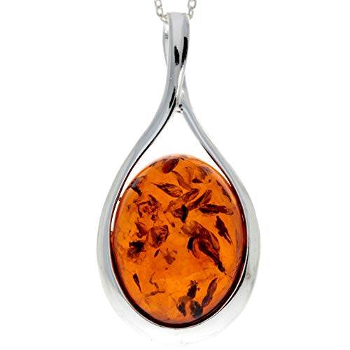 SilverAmber Damen - 925 Silber Anhänger mit Bernstein - 1835 von SilverAmber Jewellery UK