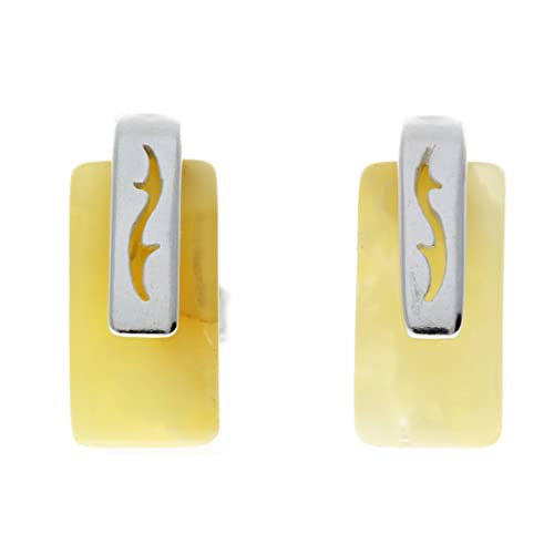 SilverAmber - Damen - 925 Silber & Bernstein Ohrringe - GL036Y von SilverAmber Jewellery UK