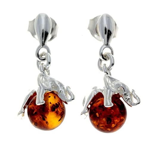 SilverAmber - Damen - 925 Silber & Bernstein Ohrringe - GL083 von SilverAmber Jewellery UK