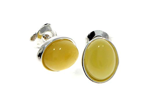 SilverAmber Jewellery UK Damen - 0,925 Sterling-Silber 925 Oval Bernstein von SilverAmber Jewellery UK