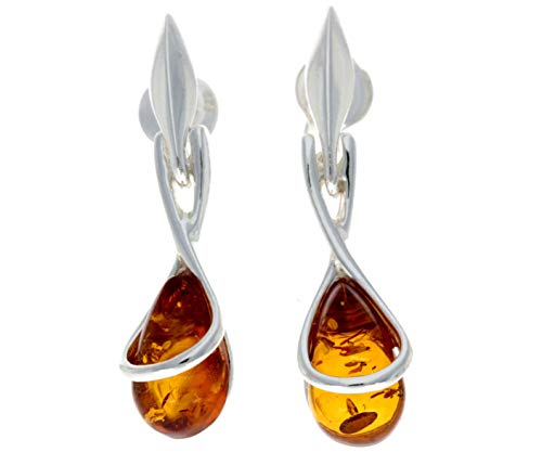 SilverAmber Jewellery UK Damen - 925 Sterling-Silber 925 Fantasieschliff Bernstein von SilverAmber Jewellery UK