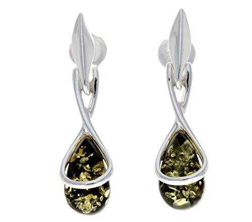 SilverAmber Jewellery UK Damen - 925 Sterling-Silber 925 Fantasieschliff Bernstein von SilverAmber Jewellery UK