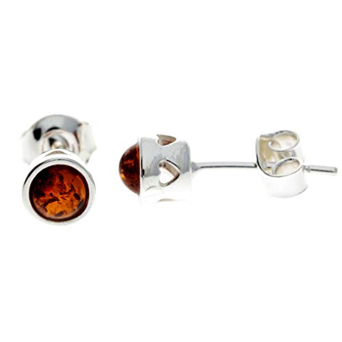 SilverAmber Jewellery UK Damen - 925 Sterling-Silber 925 Rund Bernstein von SilverAmber Jewellery UK