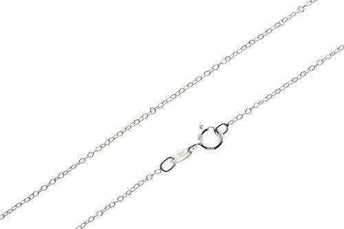 SilverAmber Jewellery UK - sterling silber 42 cm zarte Italienische kette Cable Trace typ 1.15 mm breite kettenhalskette GCH00816 von SilverAmber Jewellery