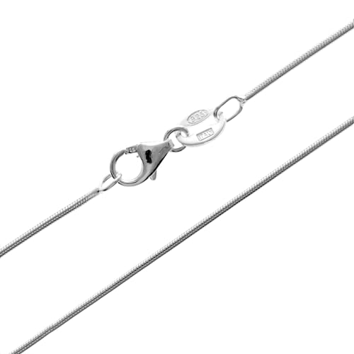 SilverAmber Jewellery UK - sterling silber 46 cm zarte Italienische kette Classic Round Snake typ 0,7 mm breite kettenhalskette GCH01018 von SilverAmber Jewellery