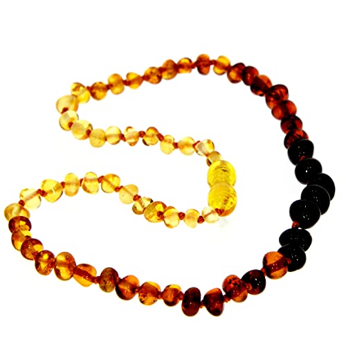 Ombre baltische Bernstein perlen Halskettet - Kettenlänge 46 cm - Erhältlich in verschiedenen Farben und Größen - NBAROMB46 von SilverAmber Jewellery