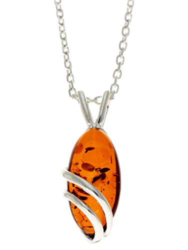 SilverAmber Damen - 925 Silber Anhänger mit Bernstein - GL271 von SilverAmber Jewellery