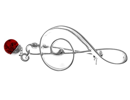 SilverAmber Damen - 925 Silber Brosche mit Bernstein - 4168 von SilverAmber Jewellery