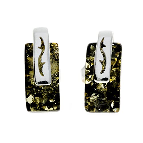 SilverAmber - Damen - 925 Silber & Bernstein Ohrringe - GL036G von SilverAmber Jewellery