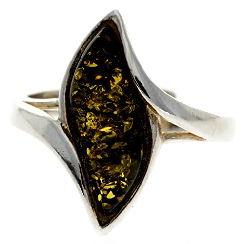 SilverAmber Damen - Ring Sterling - Silber 925 mit Bernstein GL410GA 54 (17.2) von SilverAmber Jewellery